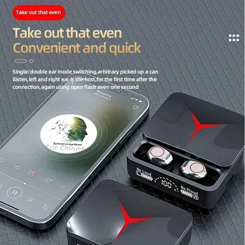 M90 Wireless Headphones TWS Bluetooth Touch Control Gaming