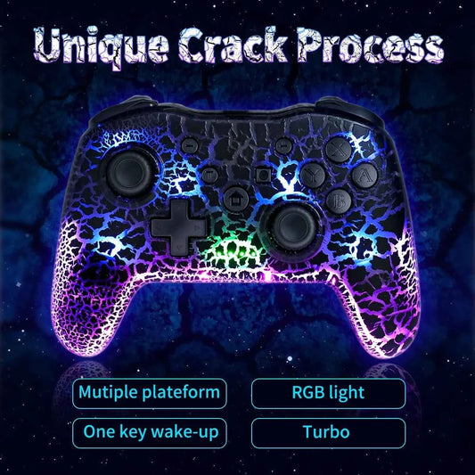 GAMINJA RGB Wireless Gamepad For Nintendo Switch TV Box PC PS3